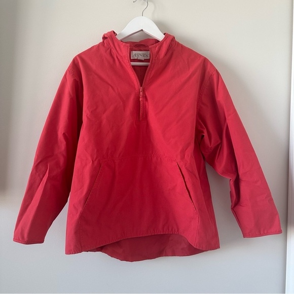 Casual Corner Jackets & Blazers - Women’s Vintage Windbreaker Rain Jacket Quarter Zip Casual Corner Annex Pink VTG